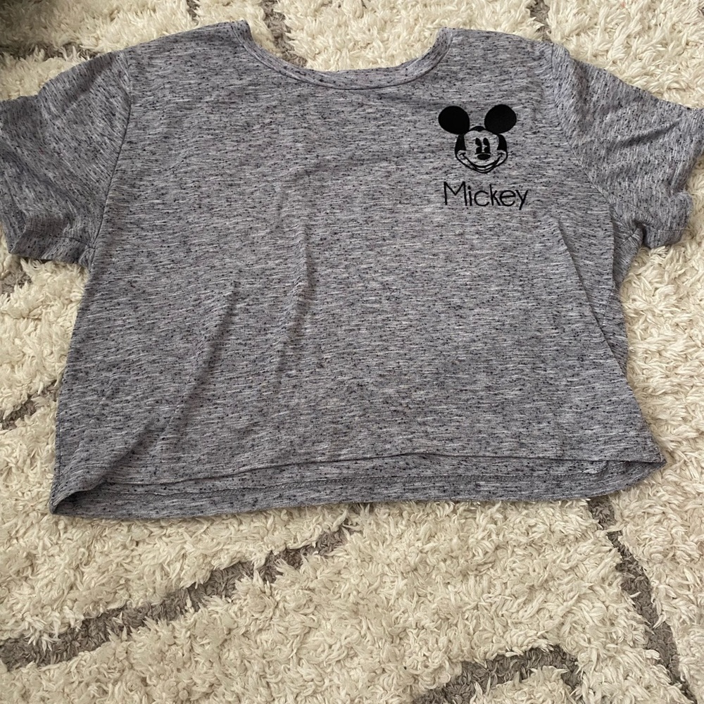 Disney Mickey Crop Top Shirt size 4 or small